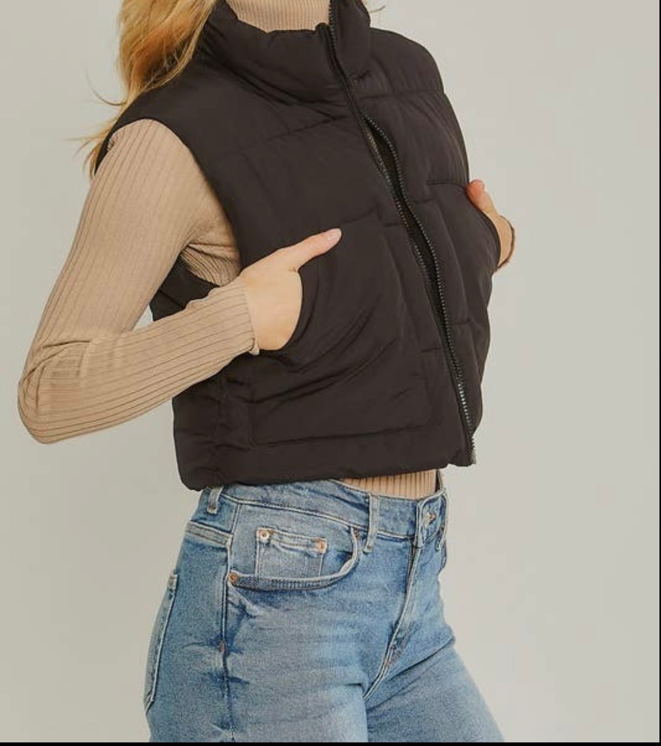 Puffer Vest With Pockets