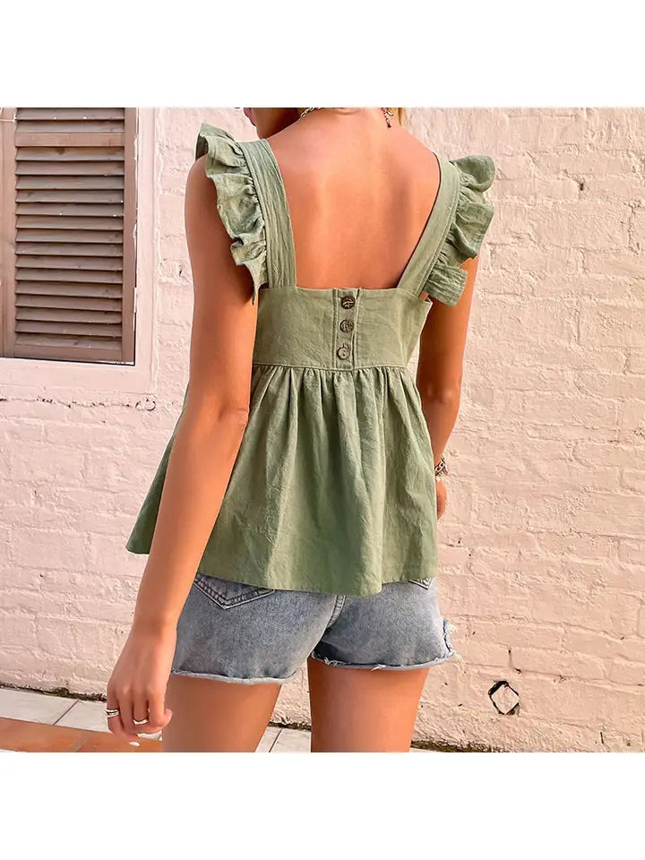 Loose Ruffled Tank