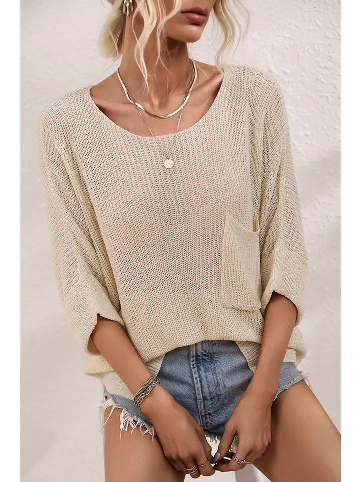 Loose Fit Rolled Sleeve Tee