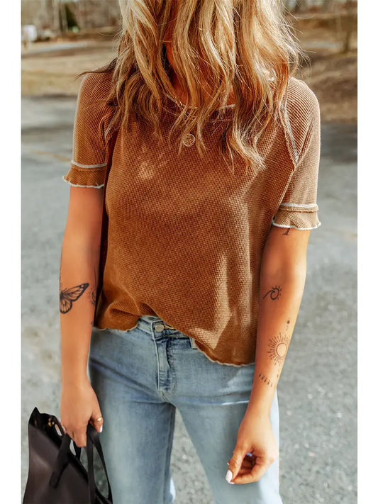 Frilly Cuffed T-Shirt